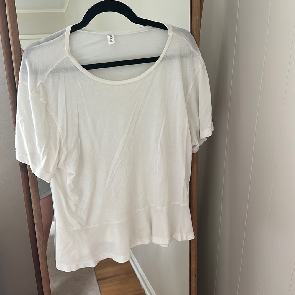 White sheet BP t shirt. Size M